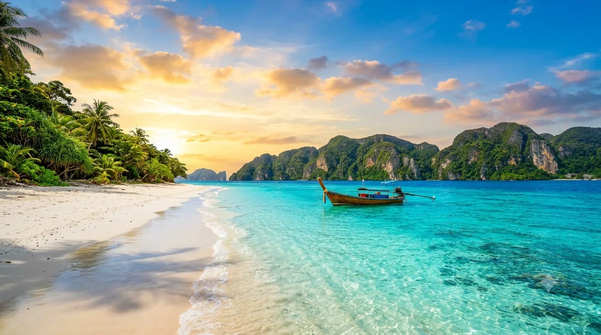 praia tropical paradisiaca com aguas turquesa, destinos para viajar em 2026