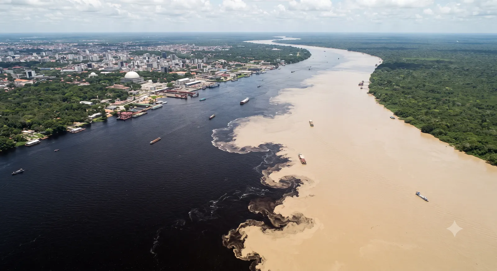Encontro das Aguas em Manaus, Amazonas