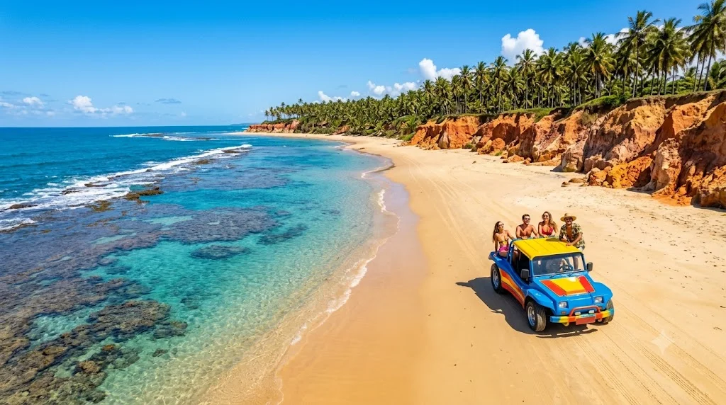 Passeio de buggy pelas praias e falesias de Porto de Galinhas