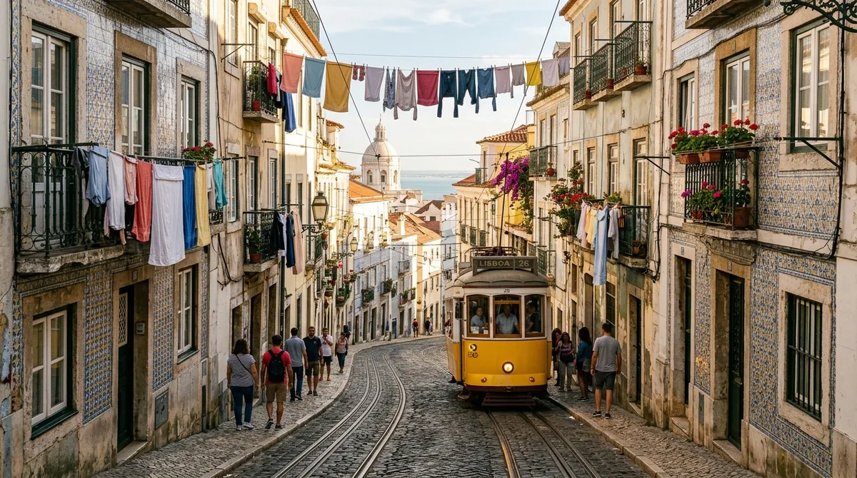 bairro de Alfama, opção de hospedagem em Lisboa ou Porto