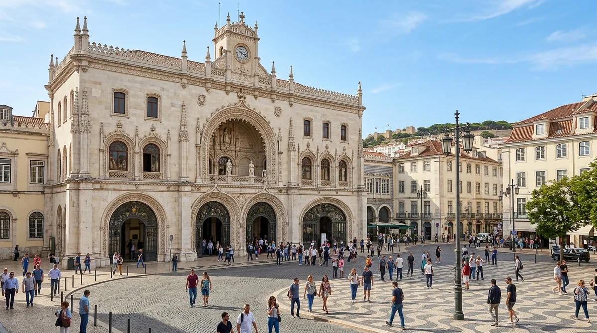 estação do Rossio, ponto de partida para Sintra no roteiro de 3 dias em Lisboa